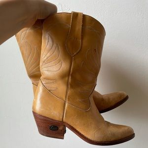 SOLD: Vintage Leather Cowboy Boots